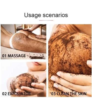 Coconut Coffee Scrub & Wash Exfoliator Body Coffee Scrub Body Exfoliator Scrub Exfoliating Body Scrub Exfoliating Softening & Nourishing All Skin Types-250g - Buy Online on SooperMarket.com