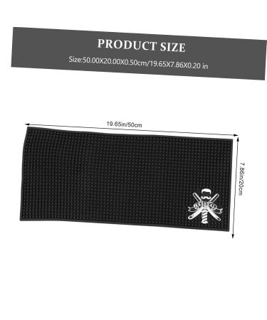 Non-Slip Barber Work Station Mat | Heat-Resistant Silicone Protection Mat | Ideal for Flat Irons & Curling Irons - Buy Online on SooperMarket.com