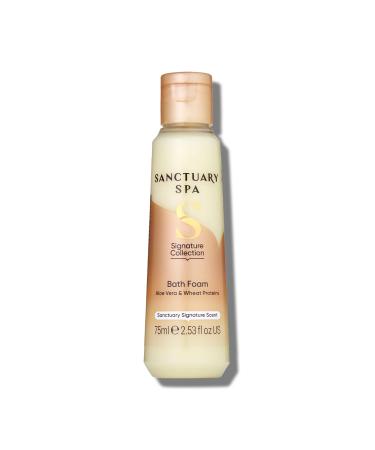 Sanctuary Spa Bubble Bath Foaming Bath Soak Bath Cream with Wheat Proteins and Aloe Vera Vegan and Cruelty Free 75ml Orange Aloe Vera 75 ml (Pack of 1)
