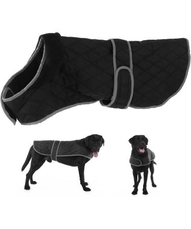 Entatial XXL Pet Warm Jacket - Versatile Plush Lining Windproof Adjustable Dog Coat for Cold Weather | Perfect for Large Dogs - Buy Online on SooperMarket.com