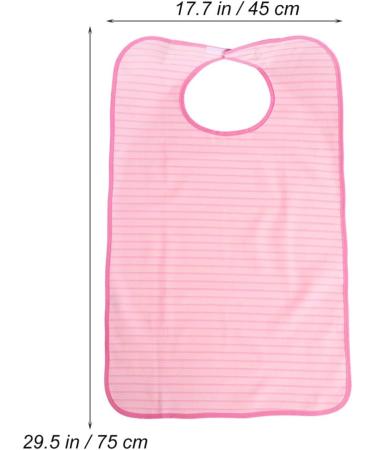 Milisten Wrap Around Skirt Water Proof Apron Adult Bib Double Layer Striped Reusable Washable Bib Mealtime Clothing Protector for Senior Elderly Apron Womens Apron Outfits - Buy Online on SooperMarket.com