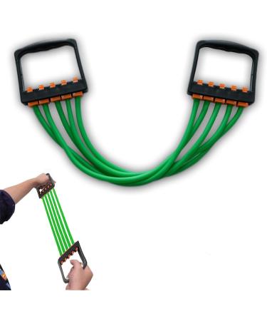 Adjustable Chest Expander for Men & Women | Fitness Equipment for Strength & Muscle Training | Green Grip Trainer - Buy Online on SooperMarket.com