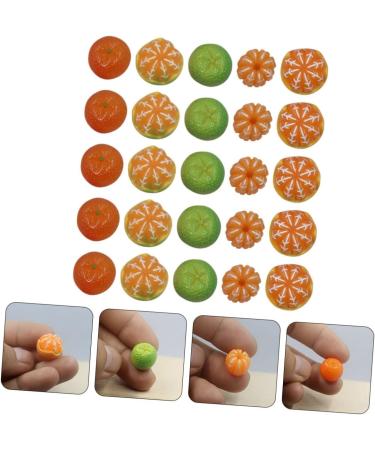 Vaguelly 100 Pcs Artificial Orange Miniature Fruits Fake Orange Mini Decor Faux Oranges Miniature Accessories Decorative Fruit Jewlery Ornament Mini Charms Resin 3d Food Bracelet - Buy Online on SooperMarket.com