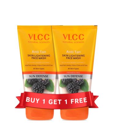 VLCC Anti Tan Skin Face Wash Combo Pack of 2 (150 ml2)