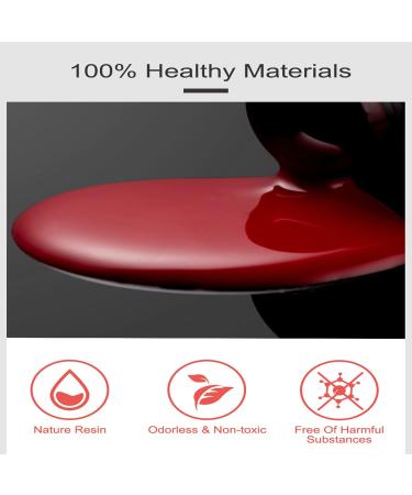 Shefave Gel Nail Polish 7ml Soak Off Gel Polish UV/LED Nail Art Manicure Nail Varnish Gel Long Lasting Chip Resistant High Glossy Easy to Apply Salon & Home Use (Red) - Buy Online on SooperMarket.com