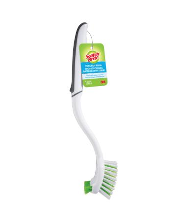 Scotch-Brite Pot Pan and Dish Brush Flexible Bristles Double Sided Scrub Brush Pot and Pan Brush