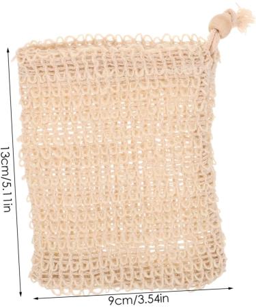 Mikinona 10pcs Net Bathing Soap Pouch Exfoliating Scrub Towel Bathing Supply Soap Foaming Ramie - Buy Online on SooperMarket.com