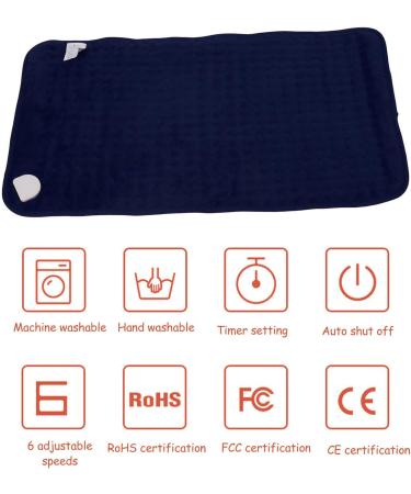 Buy Alomejor 6-Segment Electric Heating Pad - Temperature Control LED Display Auto Shut-off - Perfect for Bedroom Comfort - International Shipping Available - Buy Online on SooperMarket.com