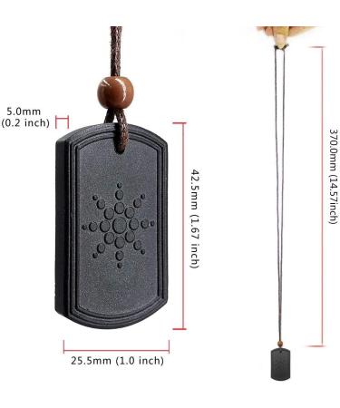 Kenntsh Volcanic Rocks Pendant Necklace Anti EMF Radiation Protection Pendant Energy Scalar Quantum Bio Science Negative Ions Black 430140 - Buy Online on SooperMarket.com