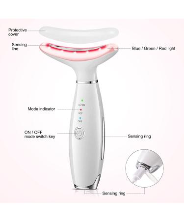 Firming Wrinkle Removal Device | Double Chin Reducer Massager | Portable 3-in-1 Face Massager for Sagging Skin | Long Handle - Skin Care - Buy Online on SooperMarket.com