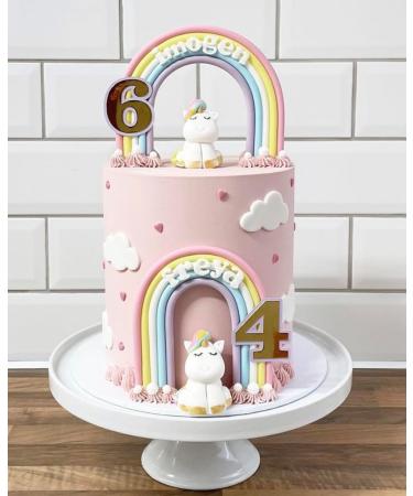 SugArt Unicorn Edible Cake Toppers | Handmade Animal Cake Decorations for Birthdays Easter Decorations or Baby Showers | Perfect on Fondant Butter Cream & Icing Sugar Cakes | Contains Food Colors - Buy Online on SooperMarket.com