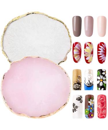 Latrate 2 pieces gel polish holder color mixing pigment plate nail art painting manicure tool nail art display cosmetic mix tools