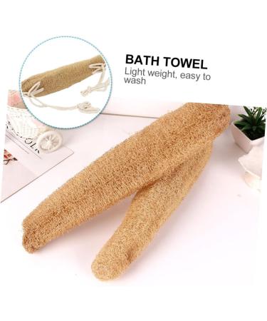Loofah Bath Towel Scrubber - Exfoliating Bath Sponge & Back Scrubber for Travel - Beige - International Shipping Available - Buy Online on SooperMarket.com