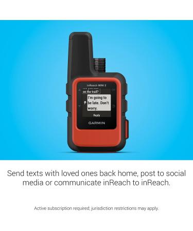 Garmin inReach Mini 2 - Lightweight Compact Satellite Communicator for Hiking - Orange - Buy Online on SooperMarket.com