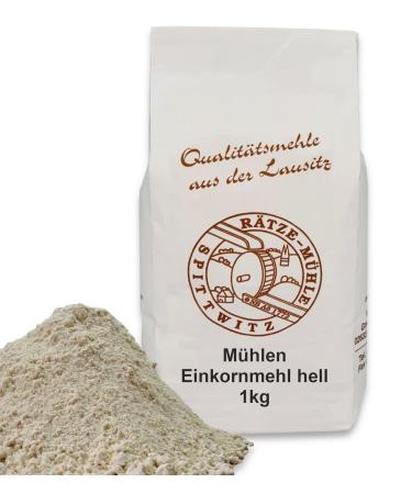 Mills Einkorn flour light 1000g fresh from the R tze mill in the best quality 100% regional and natural 1 kg 1 kg (1 pack)
