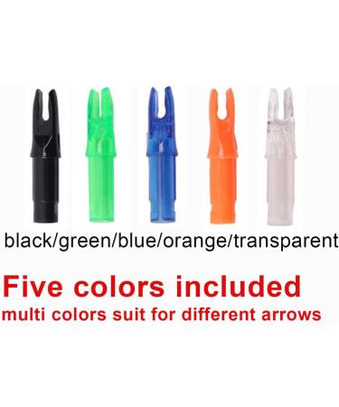SOPOGER 50Pcs Archery Arrow Nocks - .244/6.20mm ID Carbon Arrows Inserts for Hunting - Multi-color - Buy Online on SooperMarket.com