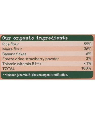 Organix Strawberry & Banana Porridge 120g - Organic Baby Breakfast Option - Buy Online on SooperMarket.com