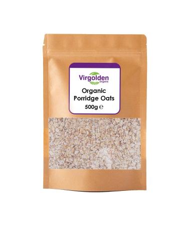 Organic Porridge Oats (Rolled Oat Flakes) 500g by Virgolden Organic