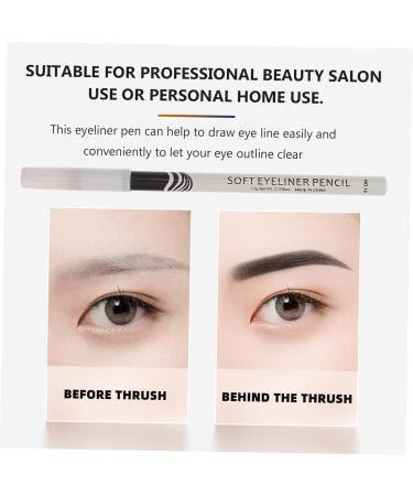 Mikinona 12pcs Lying Silkworm Eyeliner Eyeshadow Pencil Sparkle Highlighters Highlighter Pens Gels Wood White - Buy Online on SooperMarket.com