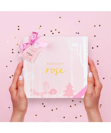 BODY & EARTH Rose Bath Spa Gift Set - 5 Piece Box for Women | Pamper & Relax with Soap, Shower Gel, Body Butter, and Lotion | Ideal Birthday & Christmas Gifts for Her - Buy Online on SooperMarket.com