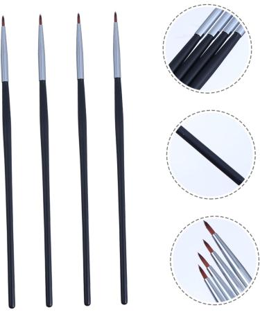 PLAFOPE 4pcs Fine Eyeliner Brush Makeup Eyeliner Wand Travel Makeup Brush Makeup Eye Tool Lip Liner Fiber - Buy Online on SooperMarket.com