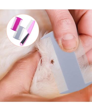 3 Pcs Dog Flea Comb Double-Sided Flea Comb Remove Float Hair Tear Marks Tick Removal Tool Double-Sided Flea Comb for Cat Dog - Buy Online on SooperMarket.com