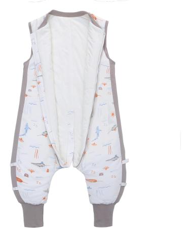 Whales Toddler Sleeping Bag with Legs 2.5 Tog | Winter Warm Cotton Swaddle Wrap for Baby 6-18 Months | M (1-2 Years) - Buy Online on SooperMarket.com