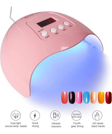 RedFlow UV LED Nail Lamp - Gel Nail Polish Curing Dryer with Infrared Sensor - USB Powered Portable Light for Easy & Quick Use - Buy Online on SooperMarket.com