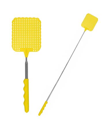 Fly swatter Direct-Hit-72 - extendable & extra long telescopic fly swatter - color yellow