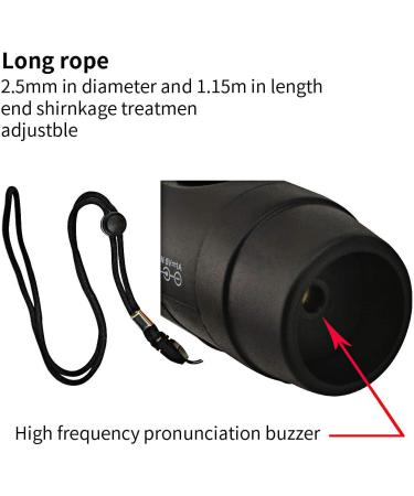 ZHT Electronic Whistle for Referees - USB Charging, 3 Tone High Volume Emergency Whistle for Safety - Ideal for Coaches, Teachers, Outdoor Activities - Black - Buy Online on SooperMarket.com