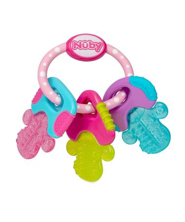 Nuby IcyBite Keys Teether - Soothing Pink Teether for 3+ Months - Buy Online on SooperMarket.com
