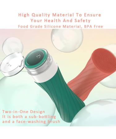 POPDIGITO 3 oz Silicone Travel Bottles Set - 4 Pack Colorful Squeezable Leakproof Containers for Toiletries - TSA Approved Refillable Bottles with Bag - Buy Online on SooperMarket.com