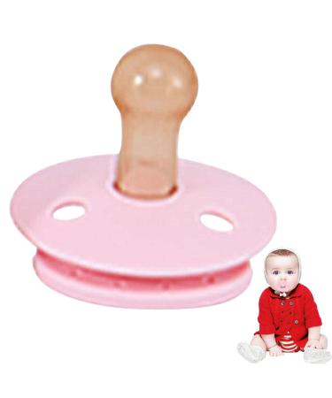 Baby Pacifier Silicone Baby Teething Ring Toy Teething Aid Baby Teething Ring - Baby Toy 6 Months Pink
