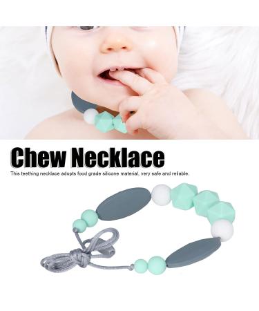 Sensory Chew Necklace for Kids - Silicone Teething Necklace for Boys or Girls | Adjustable Length Autism Chew Toy - Buy Online on SooperMarket.com