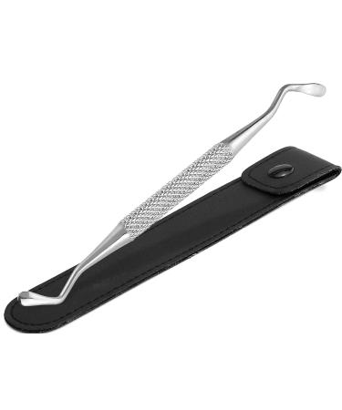 Small corner lifter foot care stainless steel foot care instrument with oval ends - nail lifter nail care double instrument pedicure instrument with case.Specialist retail quality short length - oval ends