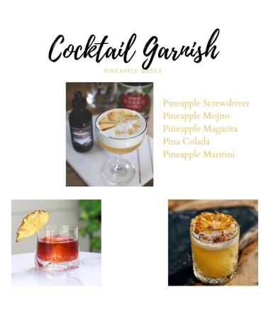 3.5 oz Dehydrated Pineapple Slices - Large Batch of Over 20 Dried Pineapple Fruit Pieces for Cocktails & Garnishes - Buy Online on SooperMarket.com