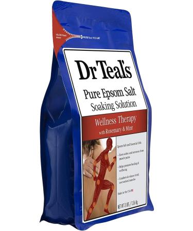 Dr. Teal's Epsom Salt Bath Soak Variety Gift Set - Relaxing Eucalyptus & Spearmint, Revitalizing Rosemary & Mint - 2 Pack (3lbs Each) for Stress Relief & Wellness Therapy - Buy Online on SooperMarket.com