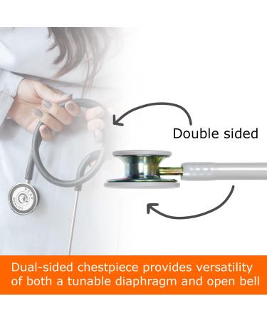 Buy Professional Acoustic Stethoscope for Doctors & Nurses - Royal Rainbow Finish Flexible Tube Soft Ear Knobs - Stainless Steel - Buy Online on SooperMarket.com