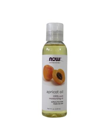 NOW Apricot Kernel Oil 4oz (Pack of 2) - Pure & Cold-Pressed Formula - Buy Online on SooperMarket.com