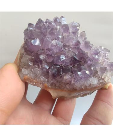 Crystal Natural Big Raw Amethyst Quartz Purple Crystal Cluster Stones Specimen Home Decoration Crafts Amethyst Cluster Ornament Suitable for Home Office Decoration FZUGEDRLI (Size : 200-240g)