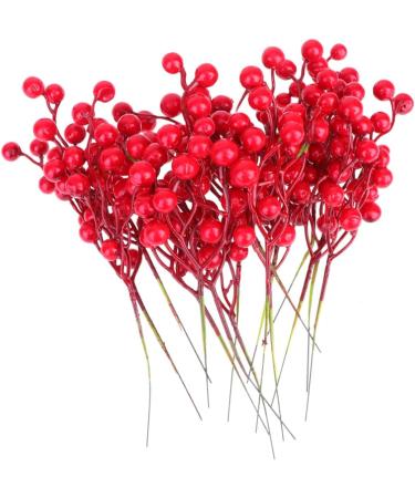 ABOOFAN 48 Pcs Christmas Greenery Garland Christmas Party Favors Artificial Pine Picks Christmas Floral Picks Red Berries Picks Christmas Berry Picks Diy Artificial Pine Tree Branch - Buy Online on SooperMarket.com