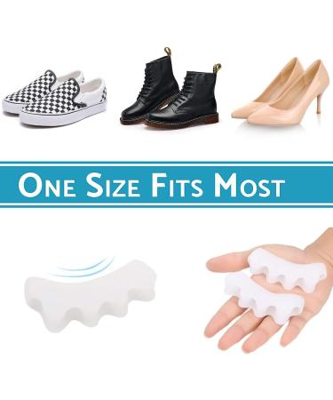Bunion Corrector Toe Straightener Gel Separator - 8PCS Silicone Toe Spacers & Stretchers for Men and Women - Reduce Foot Pain with Hammer Toe & Nail Corrector - 5-Toe Corrector - Buy Online on SooperMarket.com