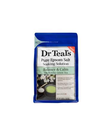Dr. Teal's Epsom Salt Matcha Green Tea Bath Soaking Solution with Essential Oils - 3 lbs