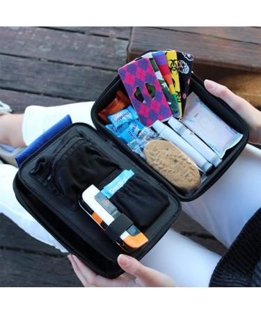 Glucology Diabetes Accessories Bag - Organiser for Blood Sugar Test Strips Services Glucose Meter Tablets Insulin Syringes Needles and Lancets - Hard Case (Oversize Red)  - Buy Online on SooperMarket.com