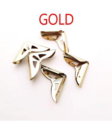 150PCS Book Corner Protector Metal Corner Cover for Scrapbook Album Menu Folder Include 50PCS Silver 50PCS Gold and 50PCS Bronze - Buy Online on SooperMarket.com