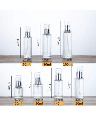 Hemoton 3 Pack Mini Glass Pump Bottles - Refillable Perfume & Essential Oil Dispensers (30ml Silver) | Perfect for Travel & Home | International Shipping Available - Buy Online on SooperMarket.com