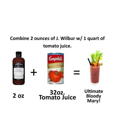 J. Wilbur Original Bloody Mary Mix 2-Pack - All Natural Liquid Seasoning with Organic Horseradish - Gluten-Free, No MSG - 16 Fl Oz (x2) - Buy Online on SooperMarket.com