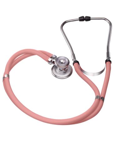 Novamedic Dual Head Sprague Rappaport Stethoscope Pink 30 inch First Aid Stethoscope for Nurses Doctors ETMs Nursing Homes Cardiac Diagnostic Cardiology and Medical Supplies Kit