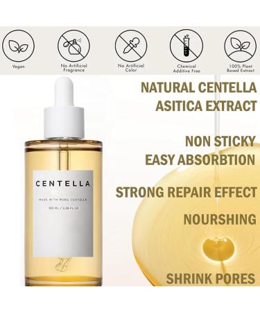 Centella Asiatica Face Serum Centella Serum for Face Recovery Face Serum for Acne Pore Skin Sensitive Oily Dry Skin Soothing Hydrating Serum for Women 100ml - Buy Online on SooperMarket.com