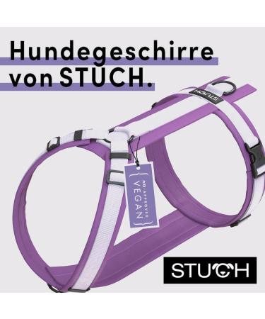 STUCH Dog Harness - Adjustable Padded Nylon Harness for Small Medium & Large Dogs - Purple (Large) - Buy Online on SooperMarket.com